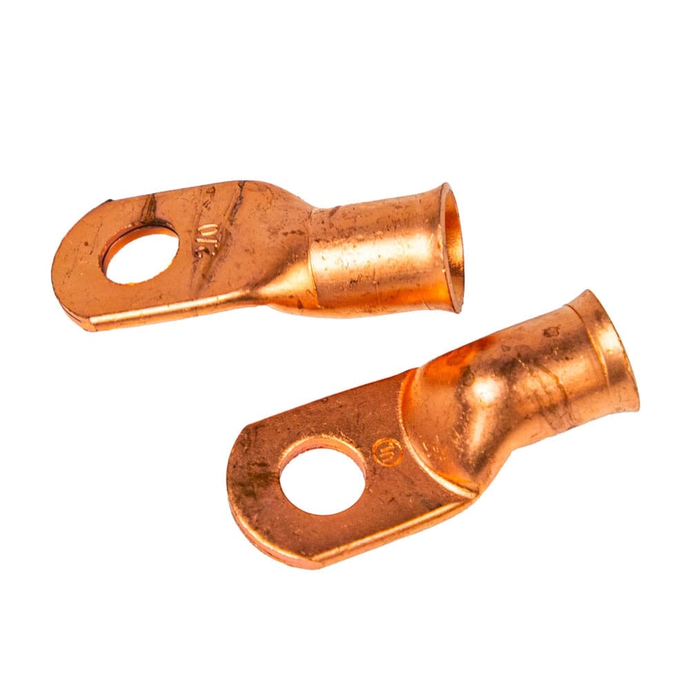 Forney 60097 Copper Cable Lugs, Number 1/0 Cable With 1/2-Inch Stud Size, 2-Pack...